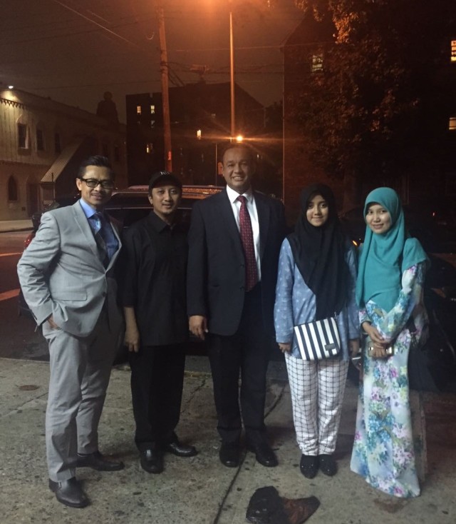 Shamsi Ali dan Anies Baswedan di New York (Foto: Istimewa)