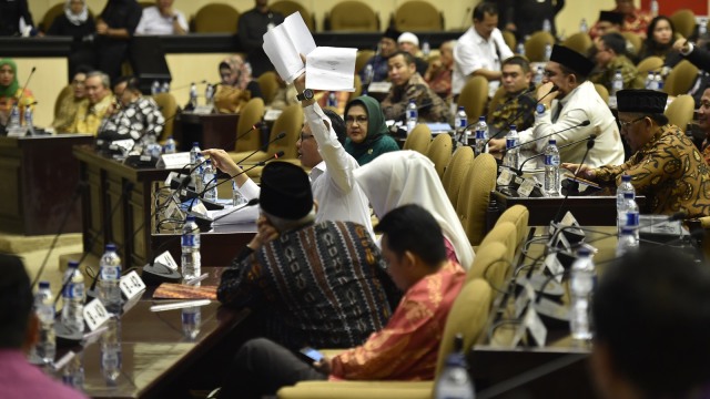 Suasana sidang Paripurna DPD (Foto: ANTARA FOTO/Puspa Perwitasari)