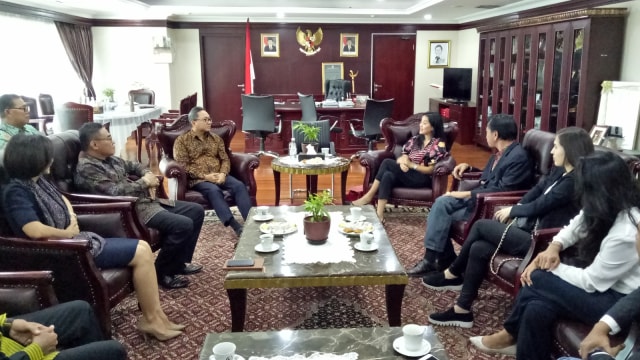 Suasana audiensi di gedung MPR. (Foto: Prabarini Kartika/kumparan)