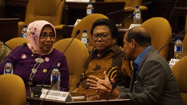 Darmayanti Lubis , Oesman Sapta, dan Nono Sampono. (Foto: Aditia Noviansyah/kumparan)