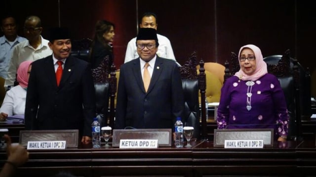 Oesman Sapta Odang (tengah), Ketua DPD RI. (Foto: Aditia Noviansyah/kumparan)