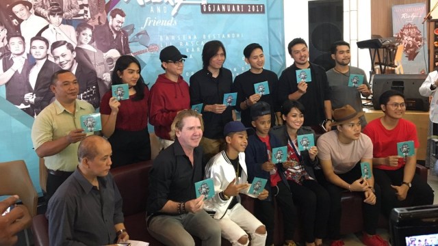 Peluncuran album Rizky oleh Steve Lillywhite (Foto: Twitter: @JagonyaMusik)