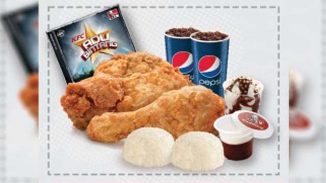 Paket ayam goreng dan CD KFC (Foto: www.kfcku.com)