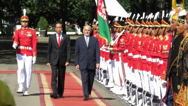 Presiden Jokowi dan Presiden Ghani Afghanistan (Foto: Yudhistira Amran Saleh/kumparan)