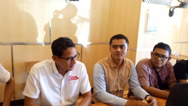 Sandiaga Uno di Ropisbak Ghiffari  (Foto: Amanaturrosyidah/kumparan)