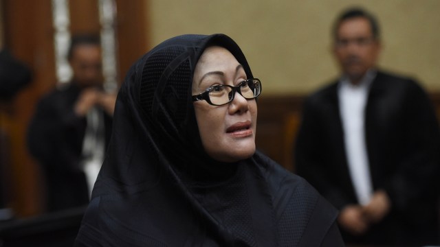 Ratu Atut Chosiyah, terdakwa kasus korupsi. Foto: Antara/Akbar Nugroho Gumay