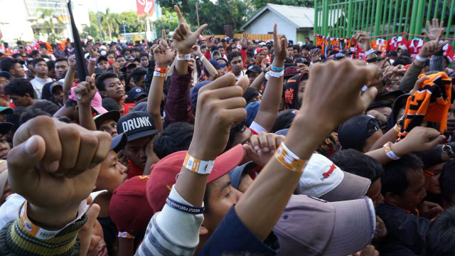 Pendukung Persija di Stadion Patriot, Kota Bekasi (Foto: Aditia Noviansyah/kumparan)