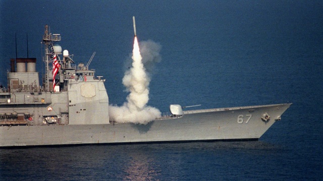 Tomahawk ditembakkan kapal perang AS (Foto: Wikimedia Commons)