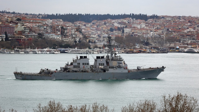 USS Porter, kapal perang destroyer AS (Foto: REUTERS/Murad Sezer)