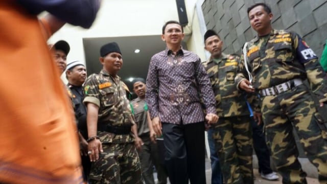 Ahok sambangi GP Ansor. (Foto: Aditia Noviansyah/kumparan)