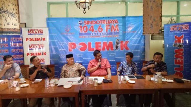 Suasana diskusi POLEMIK Sindotrijaya. (Foto: Akbar Ramadhan/kumparan)