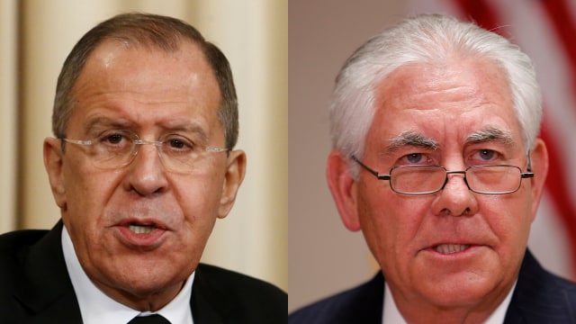 Sergei Lavrov dan Rex Tillerson  (Foto: Reuters)