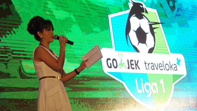 Launching logo Gojek Traveloka Liga 1. Foto: Aditia Noviansyah/kumparan