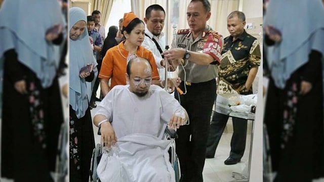 Irjen M Iriawan menjenguk Novel Baswedan (Foto: Instagram/@spripimpoldametro)