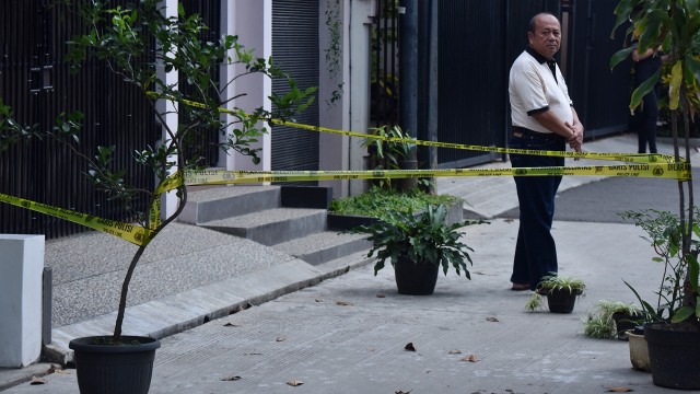 Lokasi penyiraman air keras ke Novel Baswedan. (Foto: Antara/Wahyu Putro A.)