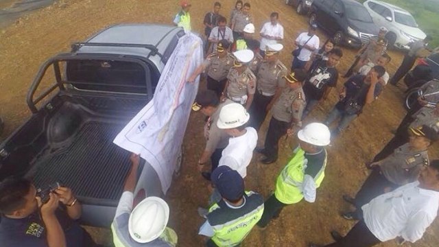 Kunker kesiapan Tol Gandulan Pemalang  (Foto: instagram/satlantasrespemalang)