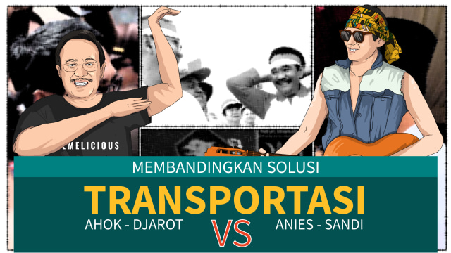 Infografis Program Transportasi Paslon DKI Jakarta (Foto: Bagus Permadi/kumparan)