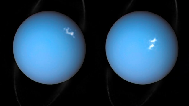 Cahaya Misterius di Permukaan Planet Uranus. (Foto: ESA/Hubble & NASA)