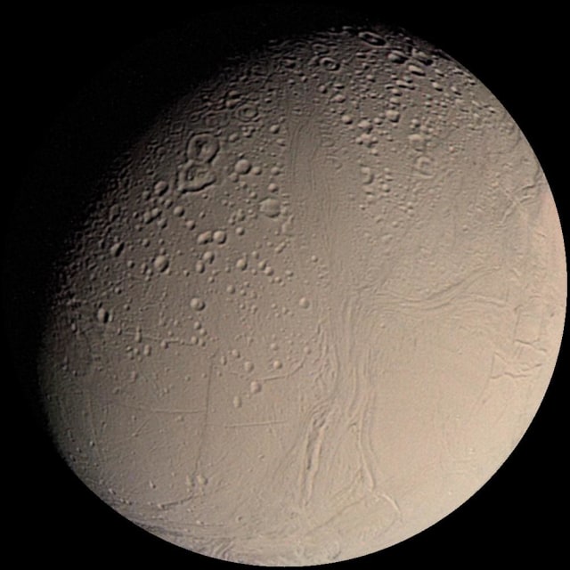 Enceladus. (Foto: Wikimedia Commons)