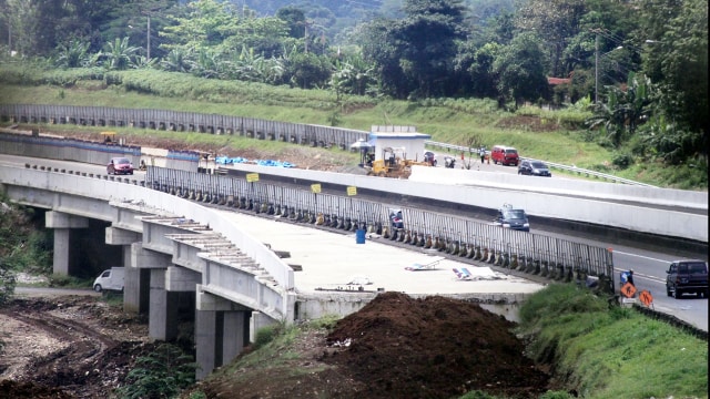 Proyek Tol Bogor, Ciawi dan Sukabumi (Bocimi) (Foto: Yulius Satria Wijaya/Antara)