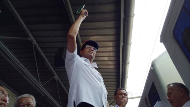 Menhub tinjau Pasar Senen. (Foto: Anggi Dwiky Dermawan/kumparan)