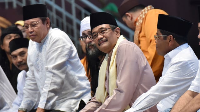 Djarot Hadiri Jakarta Bershalawat. (Foto: Antara/Wahyu Putro A)