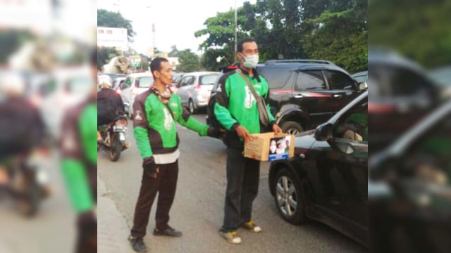 Aksi solidaritas Gojek bantu operasi bayi. (Foto: Istimewa)