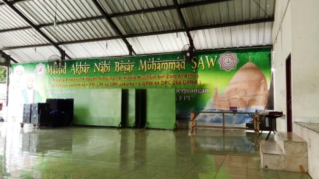 Lokasi pengajian jemaah FPI di Cawang. (Foto: Aria Pradana/kumparan)