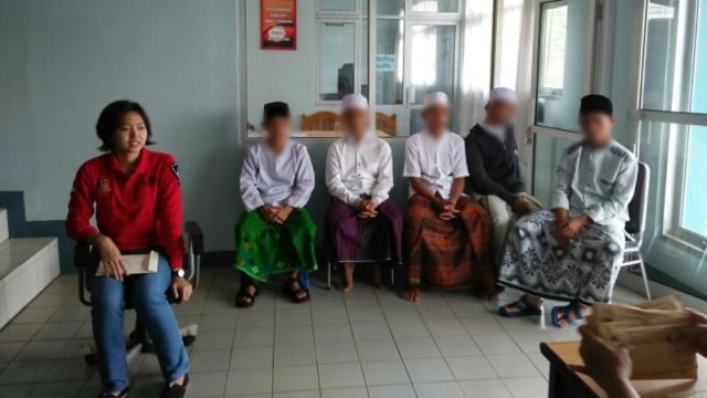 Anak-anak penyerang GMBI (Foto: Dok. Polres Bogor)