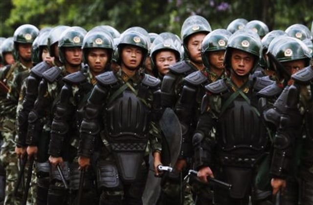 Polisi di China. Foto: Reuters/Staff