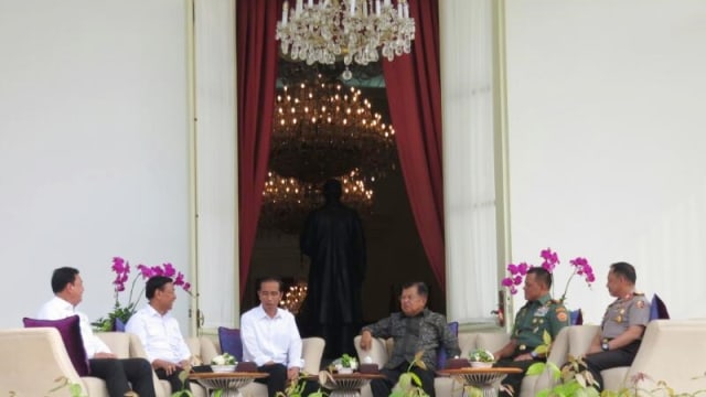 Veranda Talk presiden, wapres, dan kabinet. (Foto: Yudhistira Amran Saleh/kumparan)