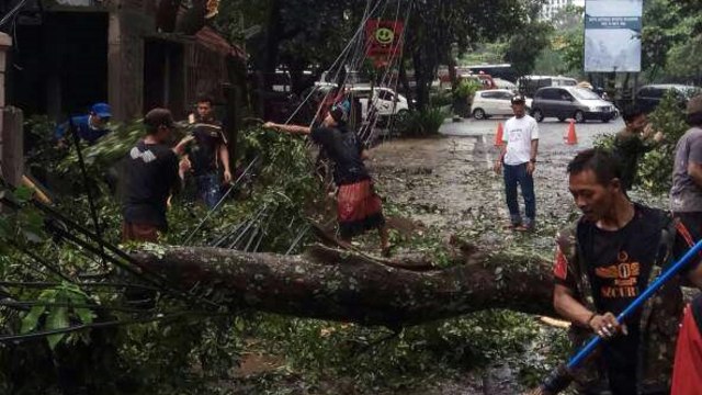 Usai hujan badai di Bandung. (Foto: Istimewa)