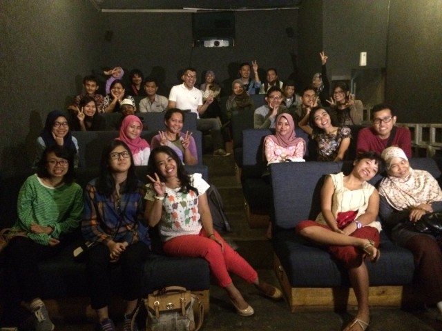 Keseruan Bioskop Bisik (Foto: Twitter Bioskop Bisik)