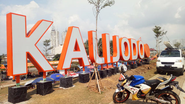 Suasana di RPTRA Kalijodo di libur panjang