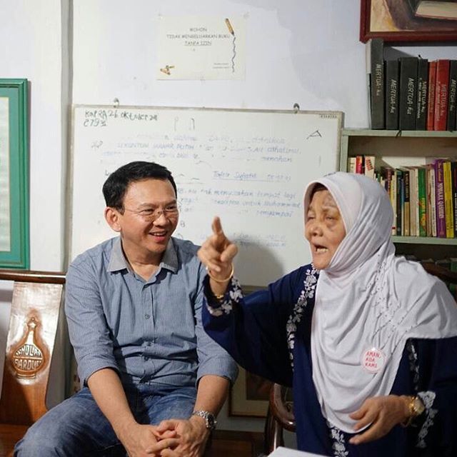 Ahok dan Umi Nurul. (Foto: Instagram: @basukibtp)