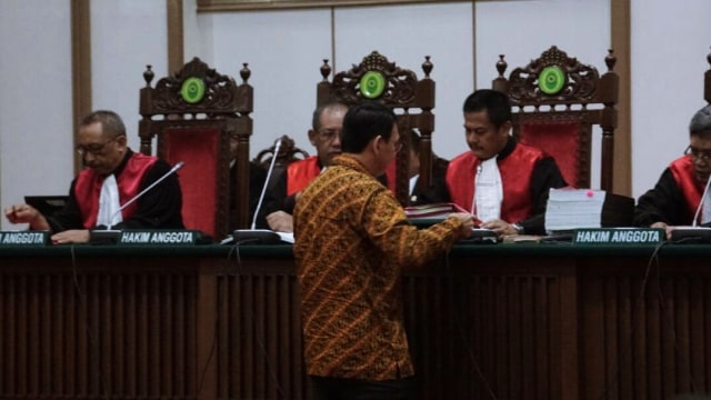 Sidang pembelaan Ahok. (Foto: Aditia Noviansyah/kumparan)