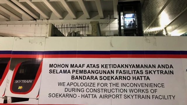 Progres pengerjaan Skytrain di Bandara Soetta (Foto: Dewi Rachmat Kusuma/kumparan)