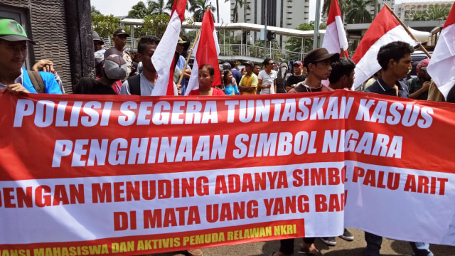 Demo Massa Mendesak Habib Rizieq Dipenjara (Foto: David Pratama/kumparan)