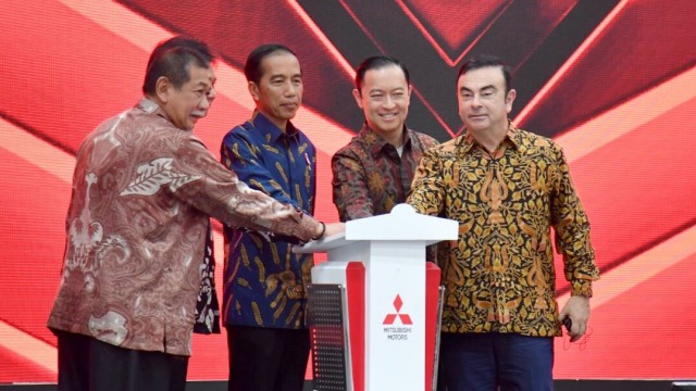 Jokowi di Peresmian Pabrik Mitsubishi (Foto: Dok. Biro Pers, Media, dan Informasi Sekretariat Presiden)