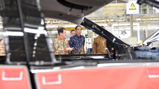 Jokowi di Peresmian Pabrik Mitsubishi  Foto: Dok. Biro Pers, Media, dan Informasi Sekretariat Presiden