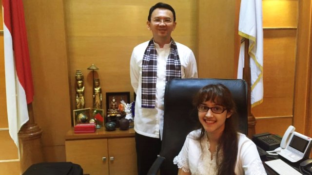 Ahok dan Tsamara Amany. (Foto: Dok. Pribadi)