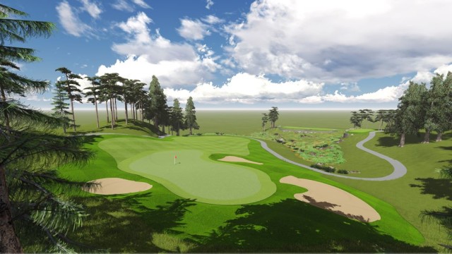 Desain lapangan golf yang akan dibangun di Lido. (Foto: Dok. www.mncland.com)