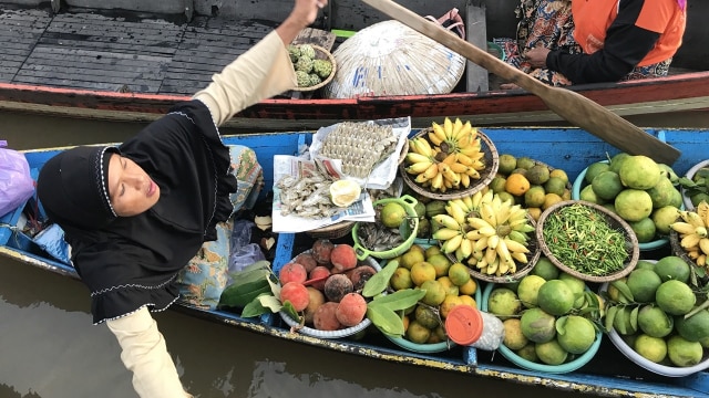 Pasar Lok Baintan (Foto: Stephanie Elia/kumparan)