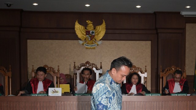 Irvanto Hendra Pambudi di Sidang e-KTP (Foto: Sigid Kurniawan/Antara)