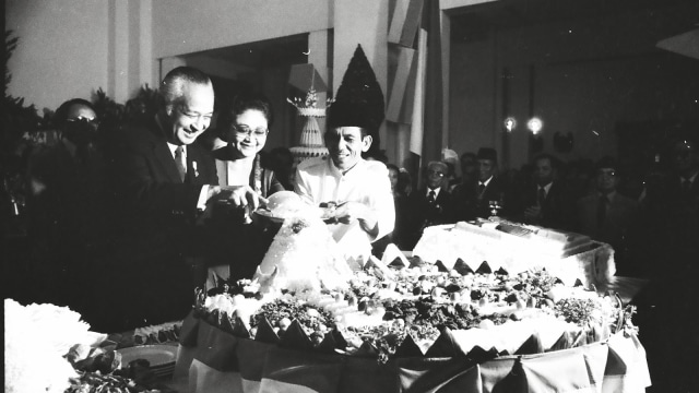 Soeharto pada peringatan HUT RI di Istana. (Foto: soeharto.co)
