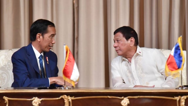 Presiden Jokowi bertemu Rodrigo Duterte (Foto: Dok. Biro Pers, Media, dan Informasi Sekretariat Presiden)
