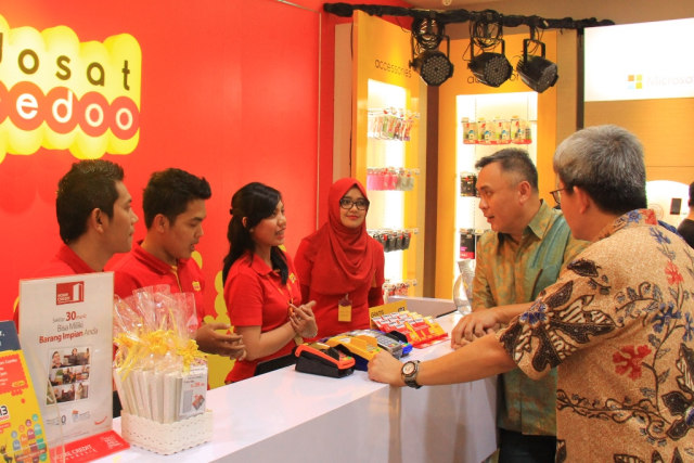 Gerai Indosat Ooredoo. (Foto: Indosat Ooredoo)