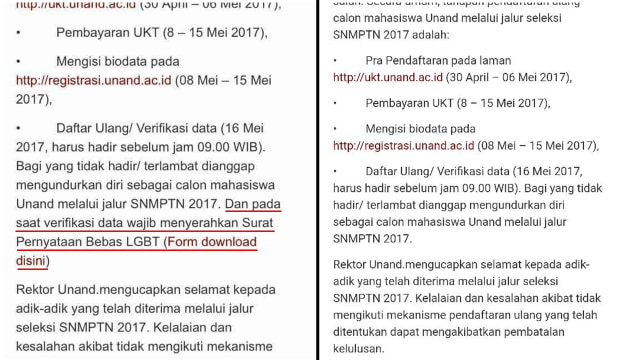 Mekanisme pendaftaran sebelum-sesudah diedit. (Foto: Maria Sattwika/kumparan)