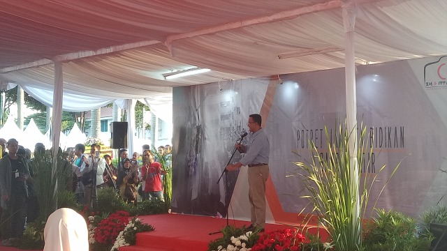 Anies Baswedan di acara Sylvi (Foto: Nadia Jovita/kumparan)