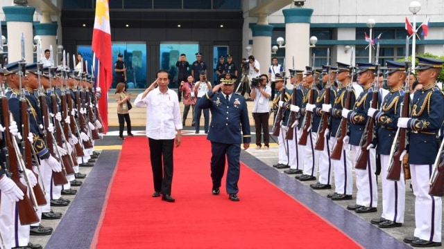 Jokowi dan Iriana di Davao, Filipina. (Foto: Dok. Biro Pers, Media, dan Informasi Sekretariat Presiden)